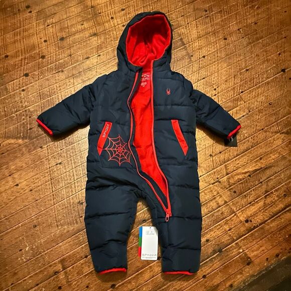 Spyder fleece lined 18 month insulated hooded snowsuit - Picture 4 of 6